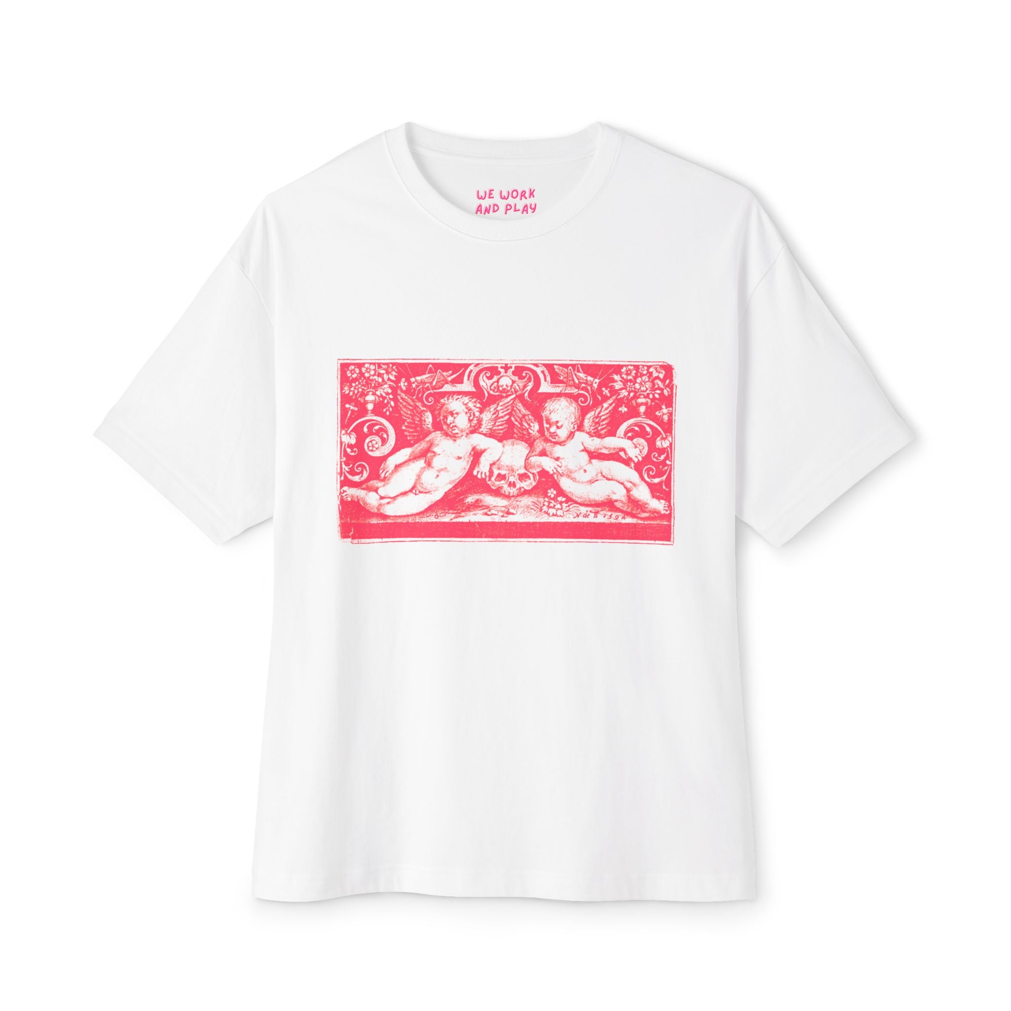 [angels and skulls] oversized tee