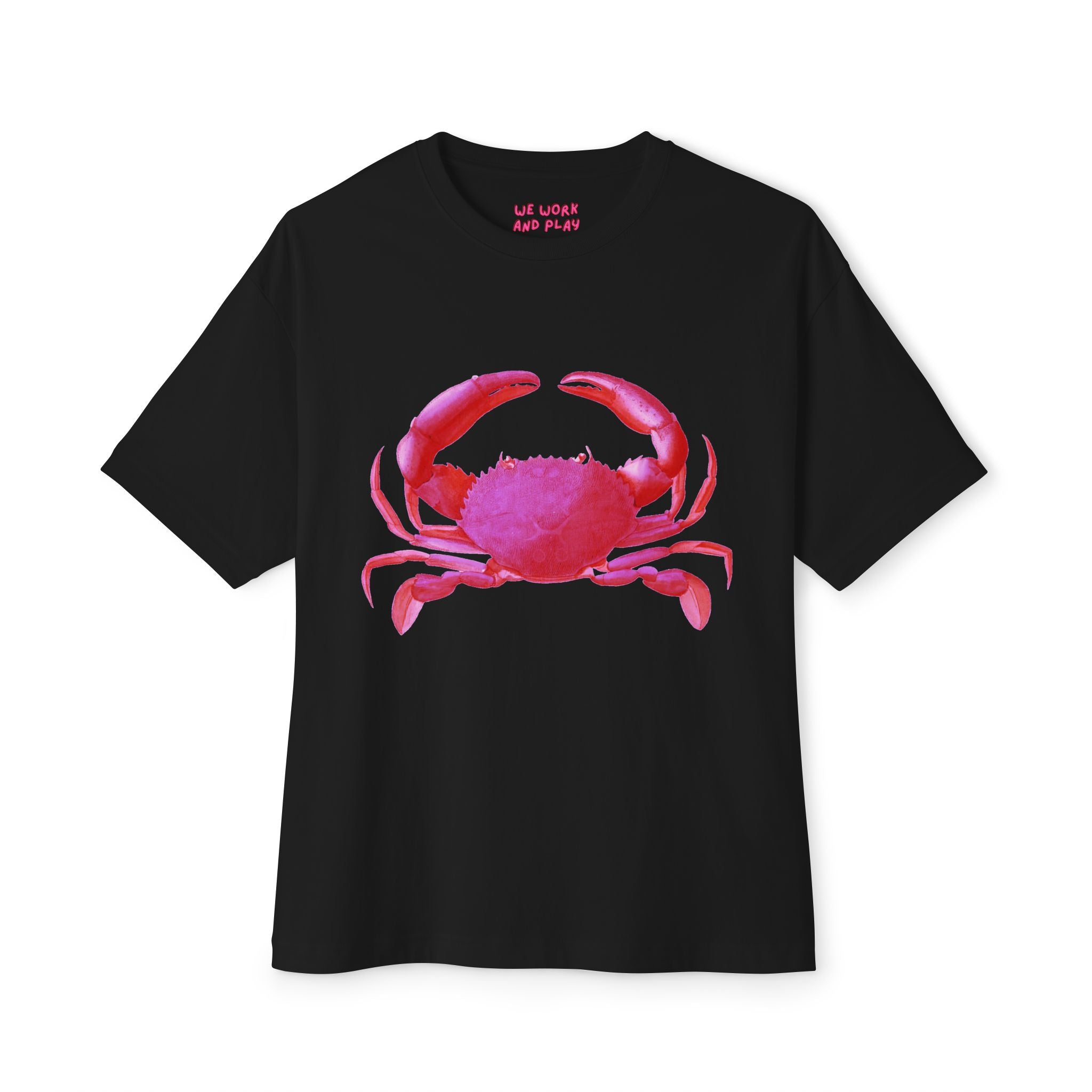 [krabby] oversized tee - black