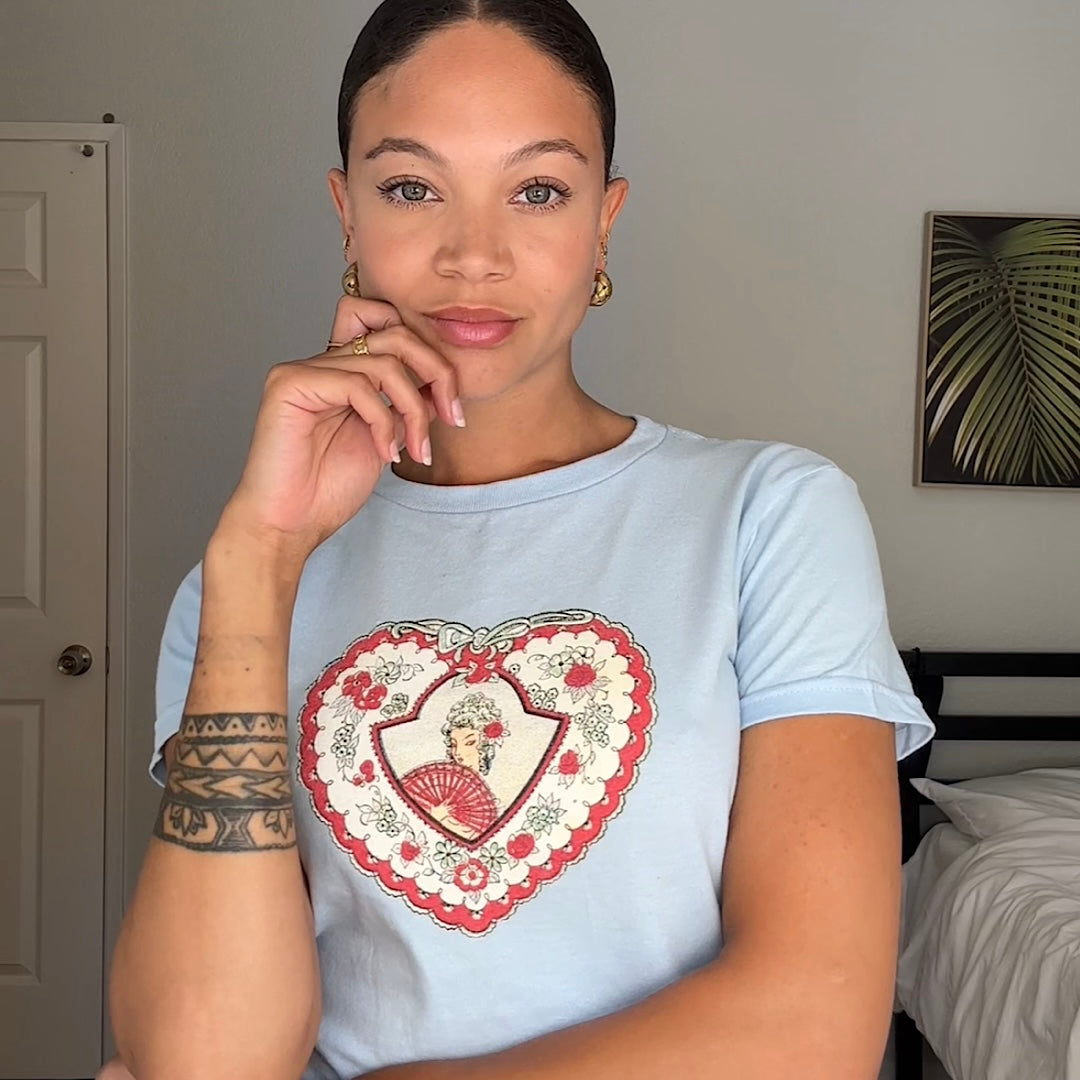 doily baby tee