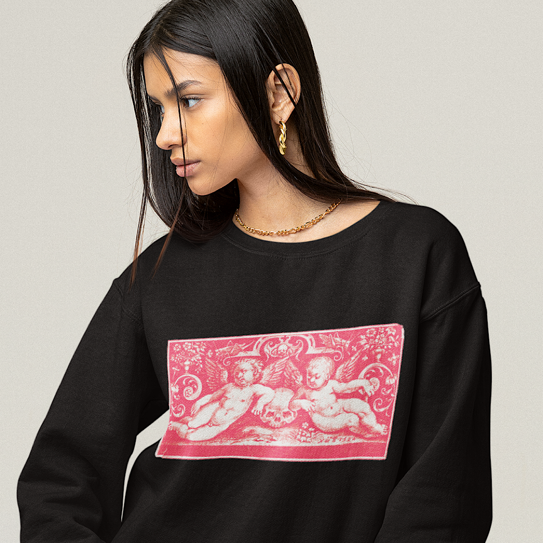 angels and skulls sweatshirt